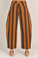 Load image into Gallery viewer, Copper Stripe Barrel Pants