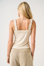 Load image into Gallery viewer, Almond Ruffle Tank