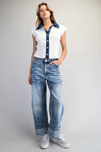 Load image into Gallery viewer, Indigo Trim Knit