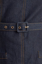 Load image into Gallery viewer, Structured Indigo Midi