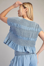 Load image into Gallery viewer, Harbor Chambray Top