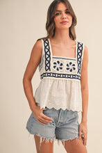 Load image into Gallery viewer, Porto Eyelet Top