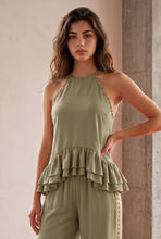 Load image into Gallery viewer, Sage Glam Pant Set