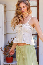 Load image into Gallery viewer, Morning Eyelet Top