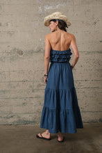 Load image into Gallery viewer, Rodeo runway denim skirt set

