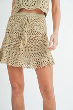 Load image into Gallery viewer, Mykonos crochet skirt set
