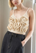 Load image into Gallery viewer, Vanilla ruffle sweater top
