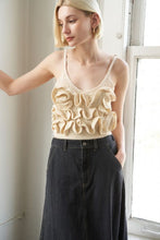 Load image into Gallery viewer, Vanilla ruffle sweater top
