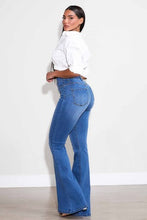 Load image into Gallery viewer, Blue Echo Flare Jeans