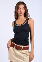 Load image into Gallery viewer, Noir Trim Tank