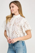 Load image into Gallery viewer, Gallery Eyelet Top