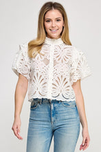 Load image into Gallery viewer, Gallery Eyelet Top