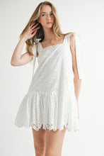 Load image into Gallery viewer, Sunwashed Eyelet Dress