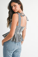 Load image into Gallery viewer, Sealine Peplum Top