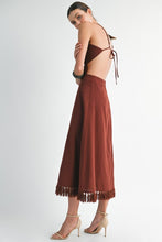 Load image into Gallery viewer, Mahogany Petal Dress