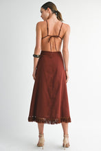 Load image into Gallery viewer, Mahogany Petal Dress