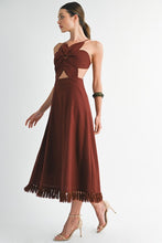 Load image into Gallery viewer, Mahogany Petal Dress