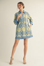 Load image into Gallery viewer, Mediterranean Print Dress
