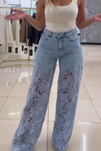 Load image into Gallery viewer, Floral Illusion Denim