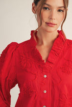 Load image into Gallery viewer, Flora Flame Blouse