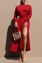 Load image into Gallery viewer, Crimson Edge Dress