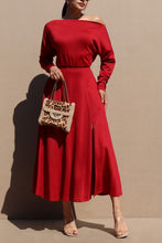 Load image into Gallery viewer, Crimson Edge Dress