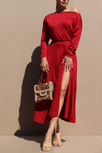 Load image into Gallery viewer, Crimson Edge Dress