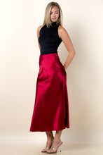 Load image into Gallery viewer, Ruby Satin Skirt
