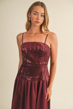 Load image into Gallery viewer, Burgundy Spark Dress