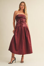 Load image into Gallery viewer, Burgundy Spark Dress