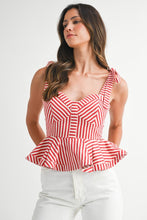 Load image into Gallery viewer, Sealine Peplum Top