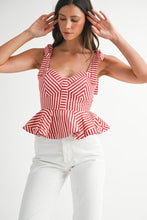 Load image into Gallery viewer, Sealine Peplum Top