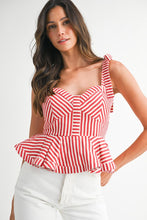 Load image into Gallery viewer, Sealine Peplum Top