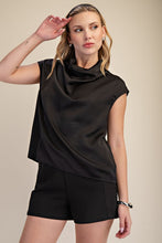 Load image into Gallery viewer, Silk Drape Cowl Top