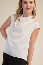 Load image into Gallery viewer, Silk Drape Cowl Top