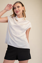Load image into Gallery viewer, Silk Drape Cowl Top