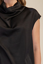 Load image into Gallery viewer, Silk Drape Cowl Top