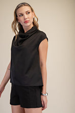 Load image into Gallery viewer, Silk Drape Cowl Top