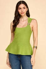 Load image into Gallery viewer, Sleekline Peplum Top