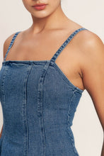 Load image into Gallery viewer, Silhouette Denim Top