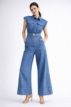 Load image into Gallery viewer, Metro Utility Denim Jumpsuit