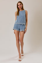 Load image into Gallery viewer, Denim Fleur Top