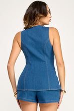 Load image into Gallery viewer, Denim Tailor Romper