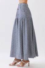 Load image into Gallery viewer, Navy Check Maxi