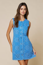 Load image into Gallery viewer, Denim Filigree Dress
