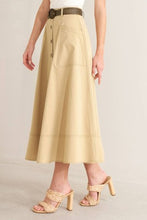 Load image into Gallery viewer, Sahara Button Midi Skirt