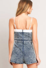 Load image into Gallery viewer, Stonewash Buttonline Romper
