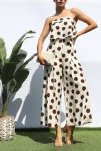 Load image into Gallery viewer, Cappuccino Dots Jumpsuit