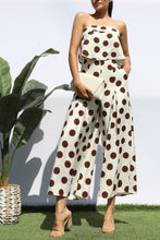 Load image into Gallery viewer, Cappuccino Dots Jumpsuit