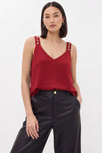 Load image into Gallery viewer, Red Goldy Top